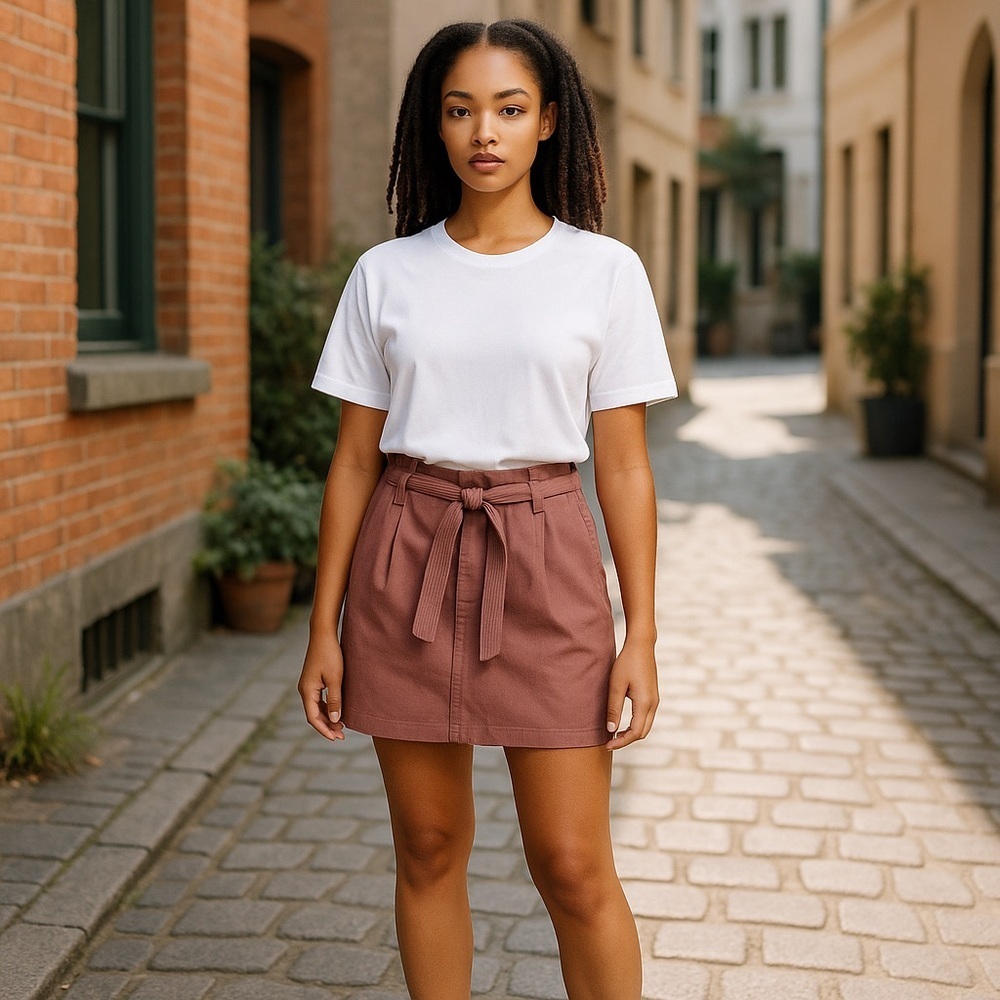 ❄️ Free People | Faux Leather Mini Skirt Mauve Swoon Size 6
